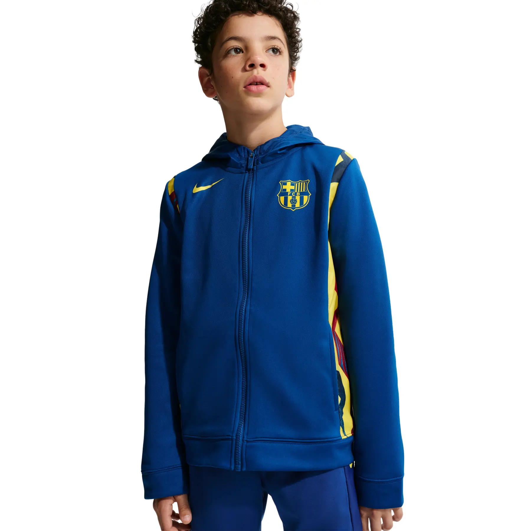 FC Barcelona Trainingsanzug für Kinder OVLY 2025/26 - Bleu - unisex - Size: 12/13 ans