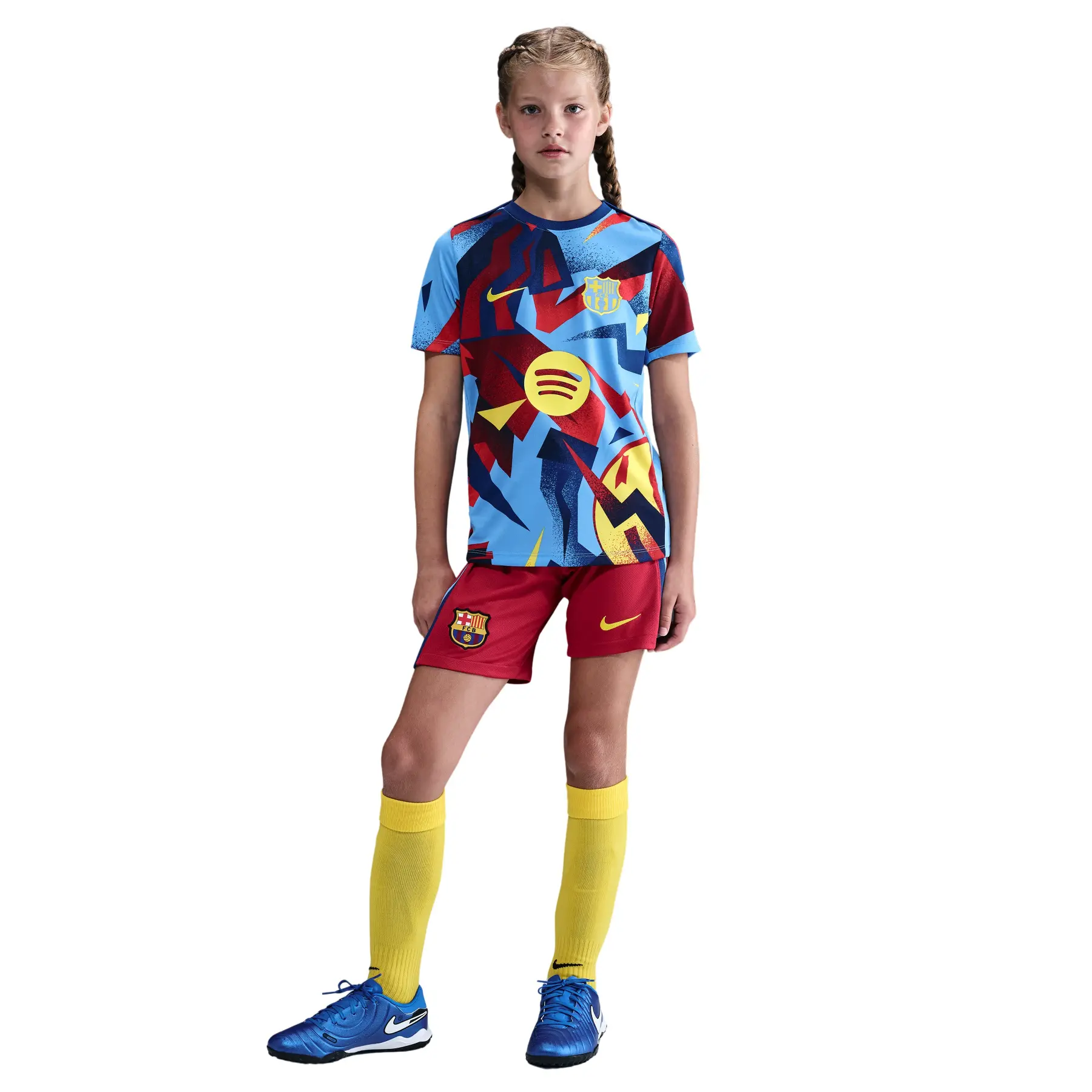 FC Barcelona Kinder Shorts Dri-Fit Stadium 2025/26 - Rouge - unisex - Size: 12/13 ans