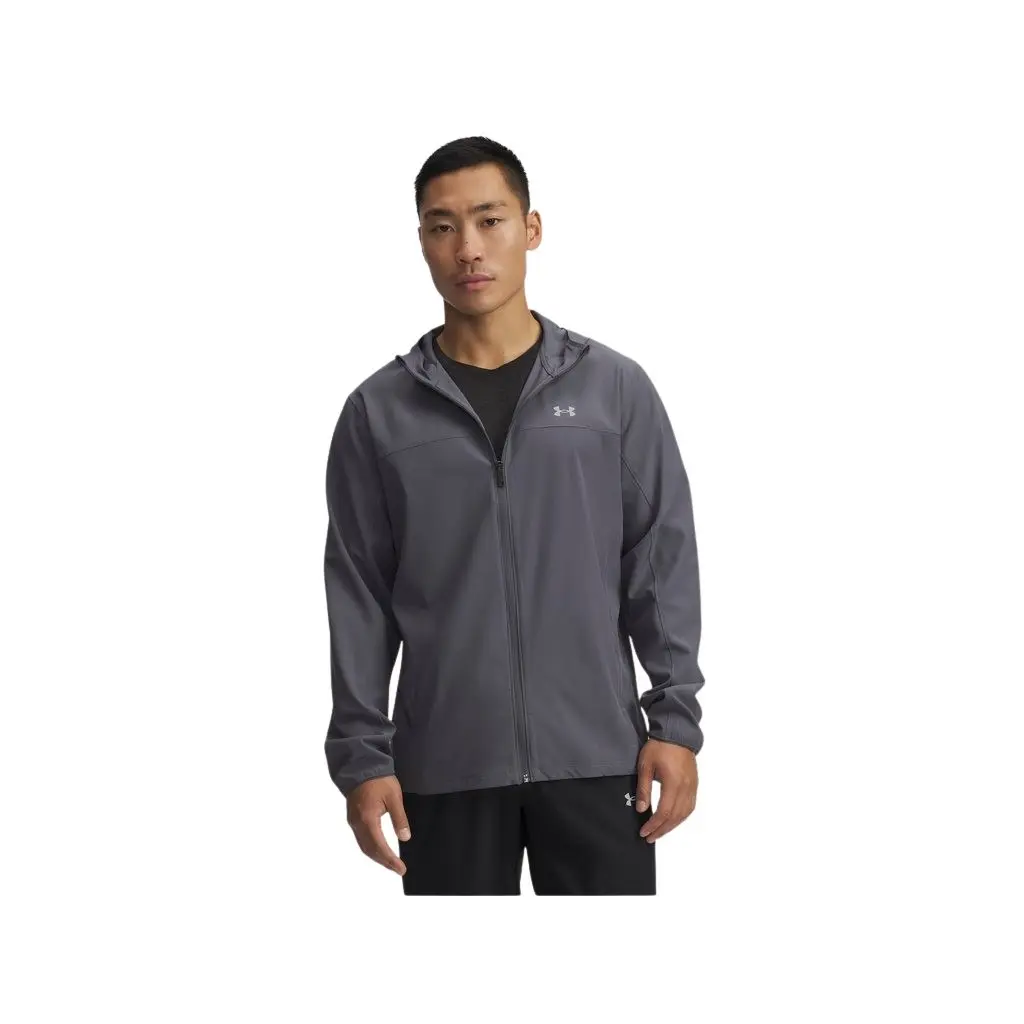 Under Armour Men's Gris Waterproof Jacket Velociti Pro Storm