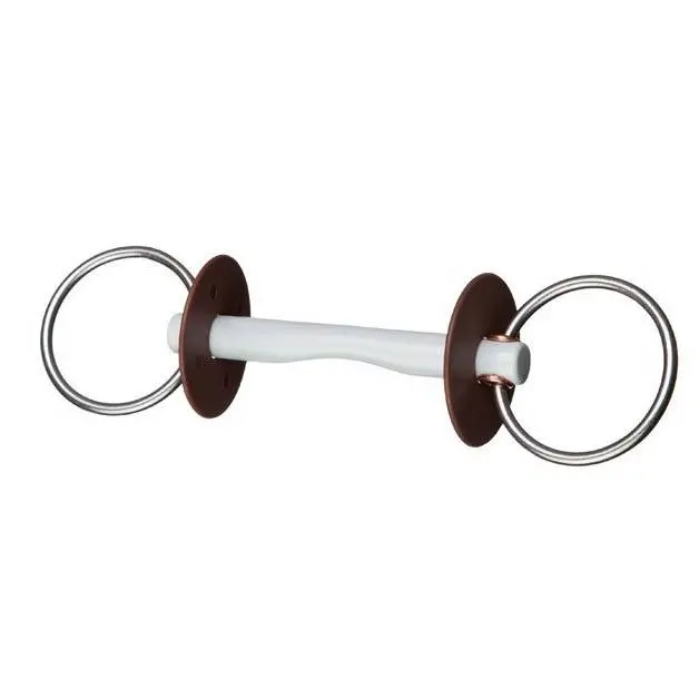 Beris Gris Bit For Horse With A Tongue Slot And Ring, Soft Konnex Fin