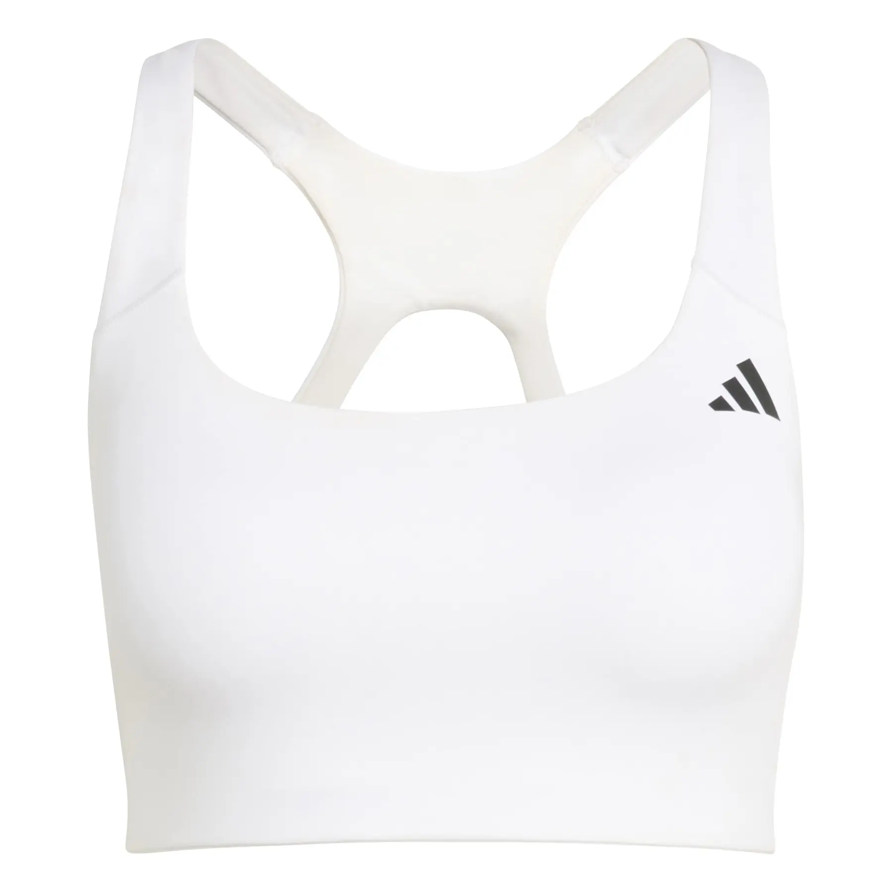 Adidas Women's Blanc Medium Support Sports Bra For Optime