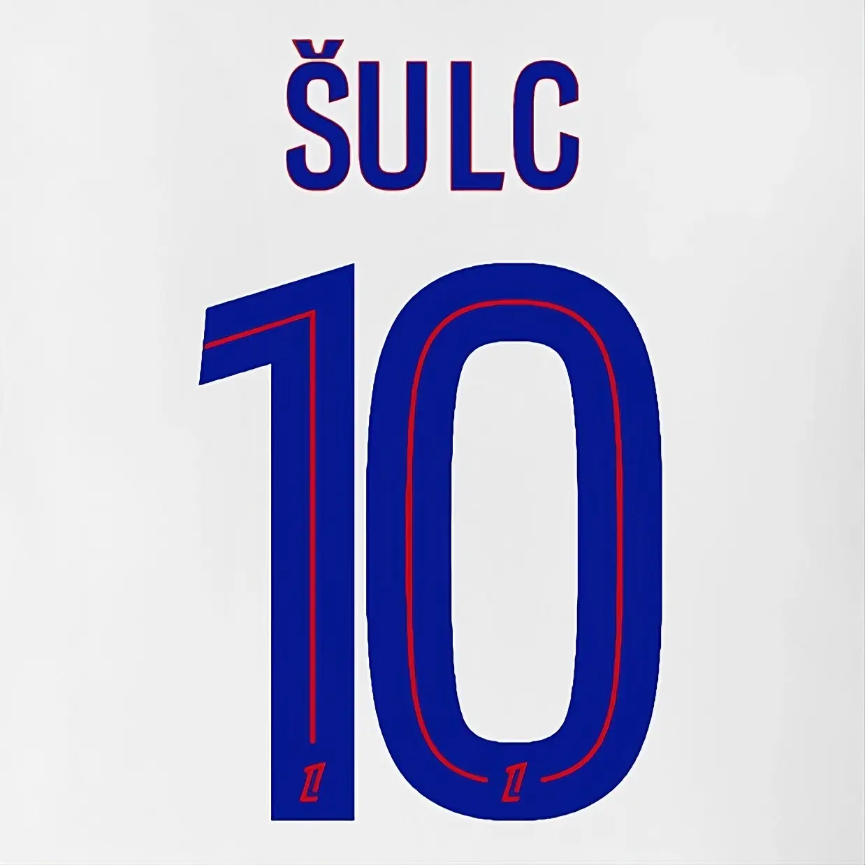 FLOCAGE OFFICIEL LIGUE 1 Nimes Home - Roux #25 (Monblason