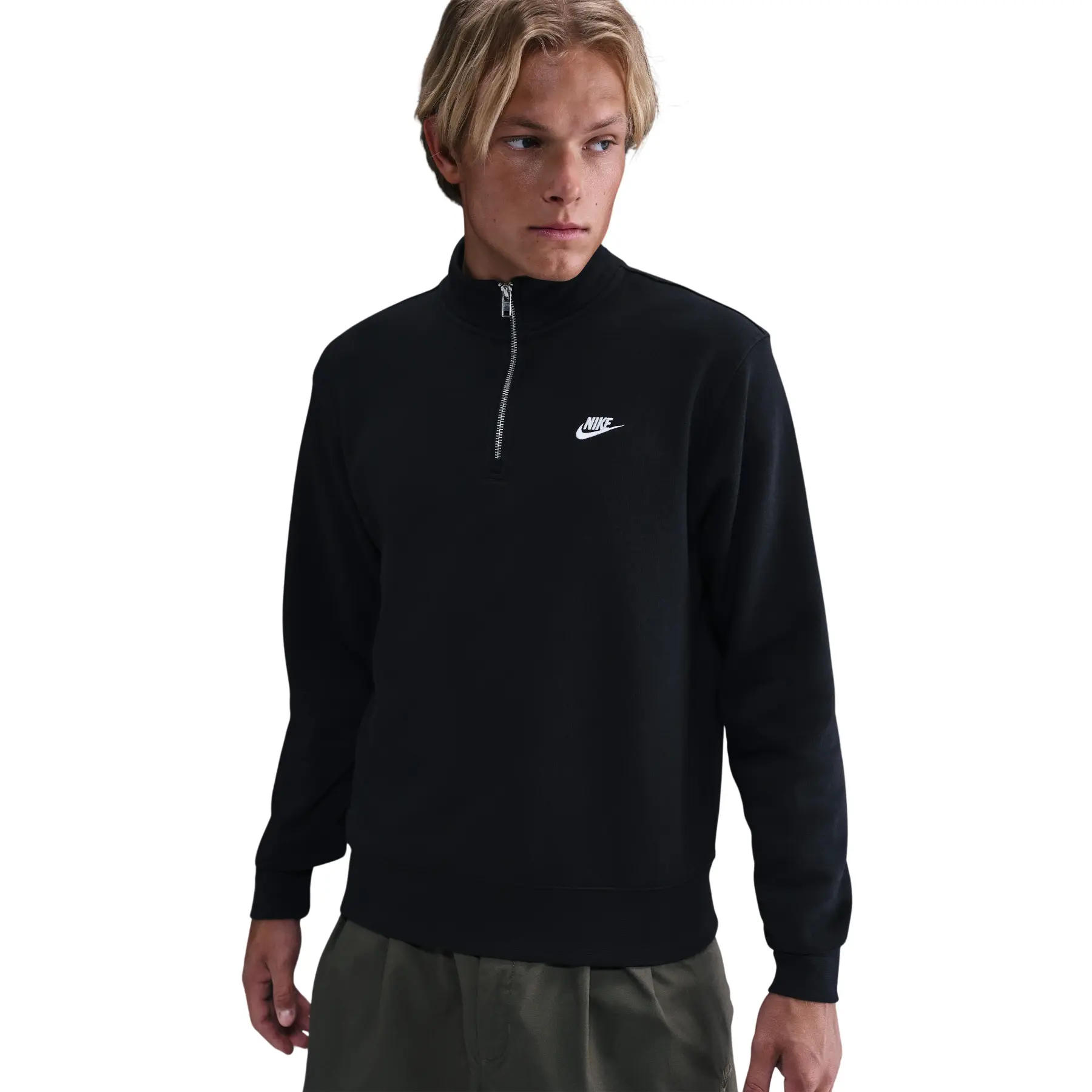 Nike Men's Noir Hooded Sweatshirt Club