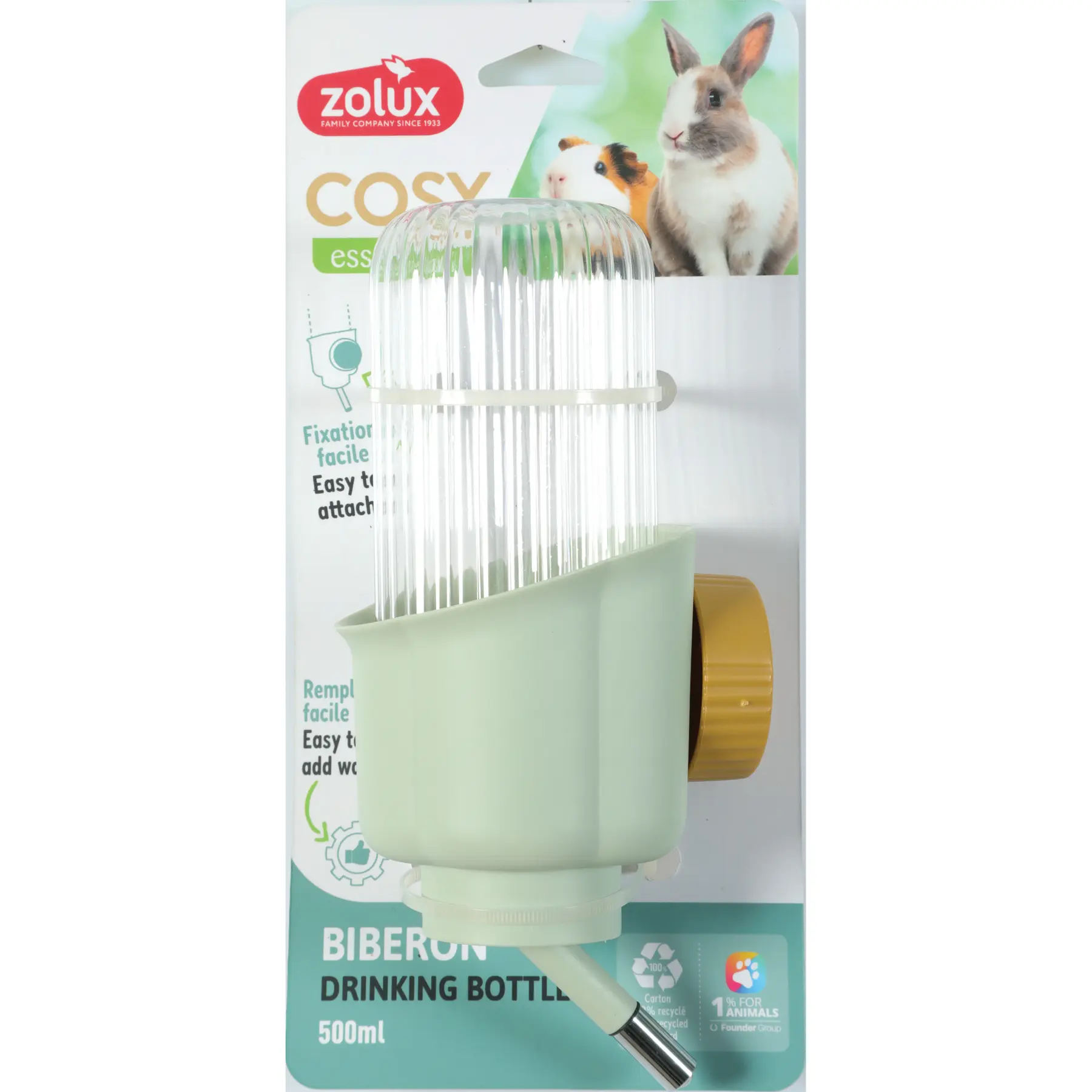 Biberon pour rongeurs fleur Zolux Cosy