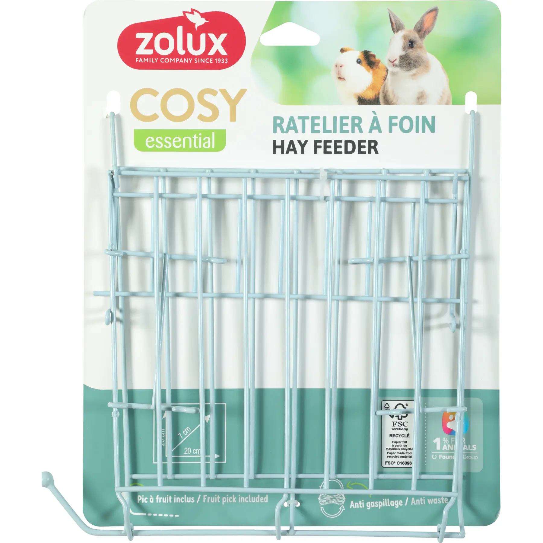 Zolux Bleu Rodent Feeder Cosy