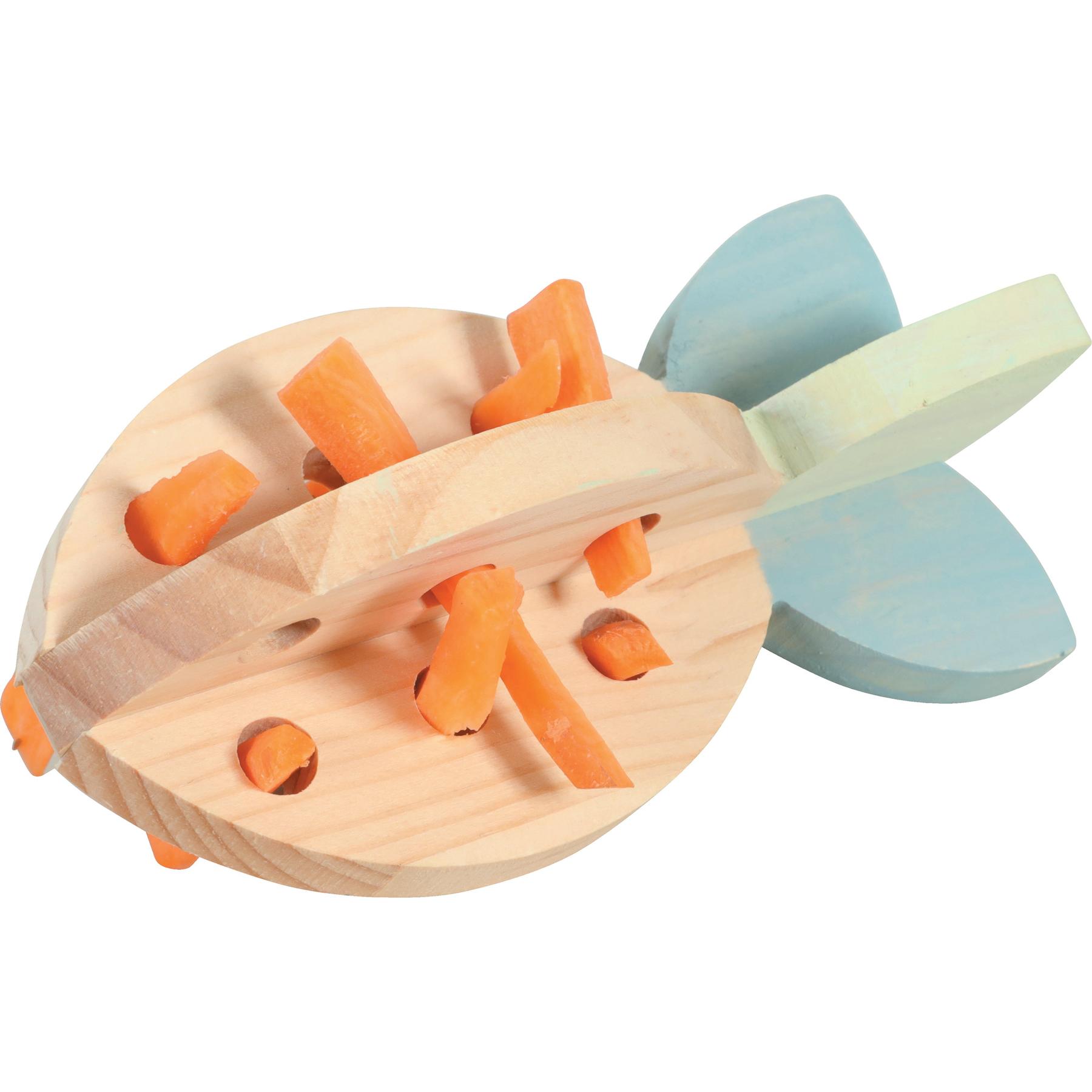 Meilleurs prix pour Jouet pour rongeurs distributeur friandise carotte bois Zolux Cosy