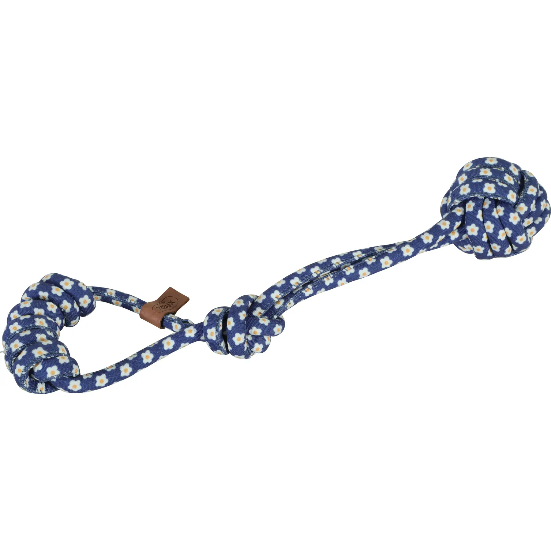 Zolux Bleu Dog Tug Toy Made Of Rope Flower