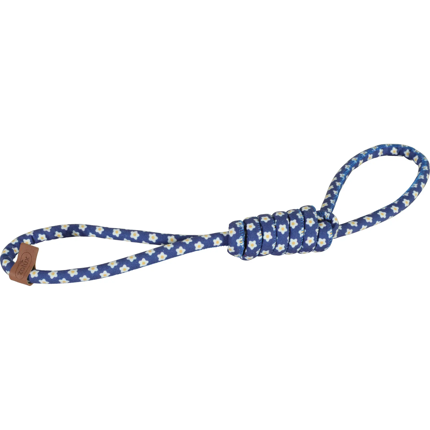 Zolux Bleu Dog Toy With Loops Made Of Rope Flower