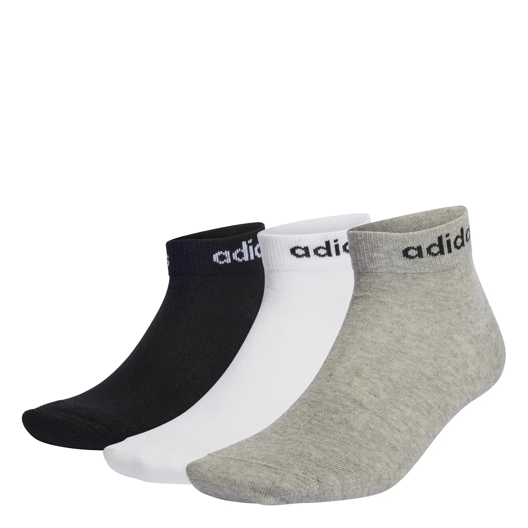 Adidas Unisex Gris Low Socks Child Think Linear