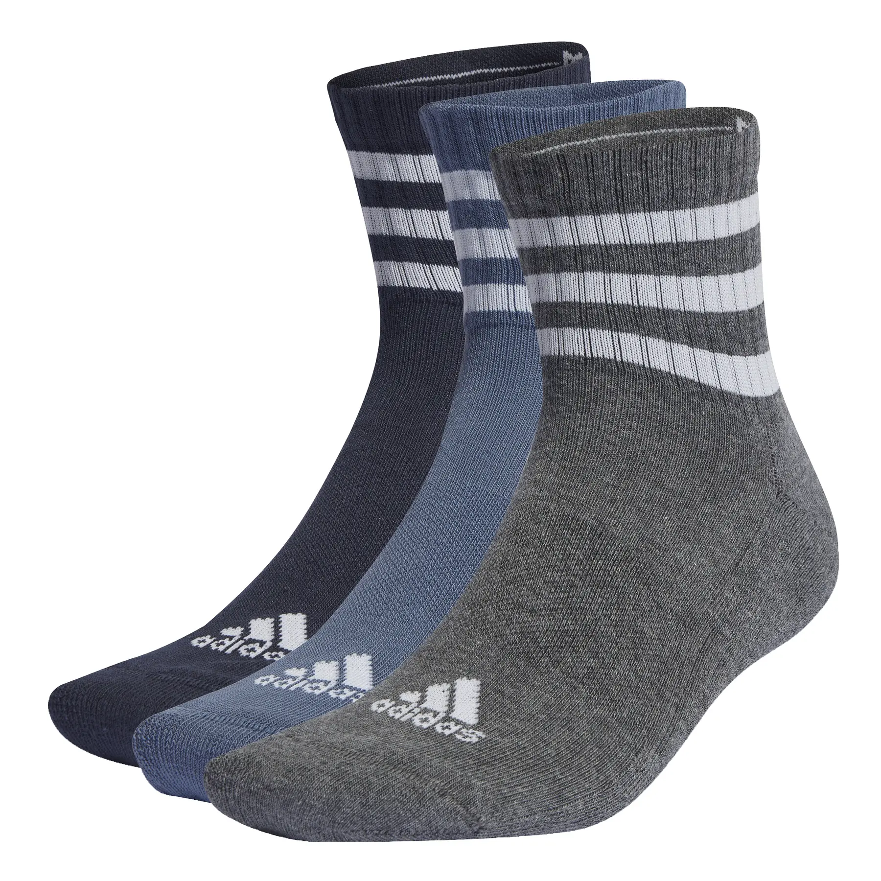 4067886377127 - Mittlere Socken adidas 3-Stripes Cushioned (x3)