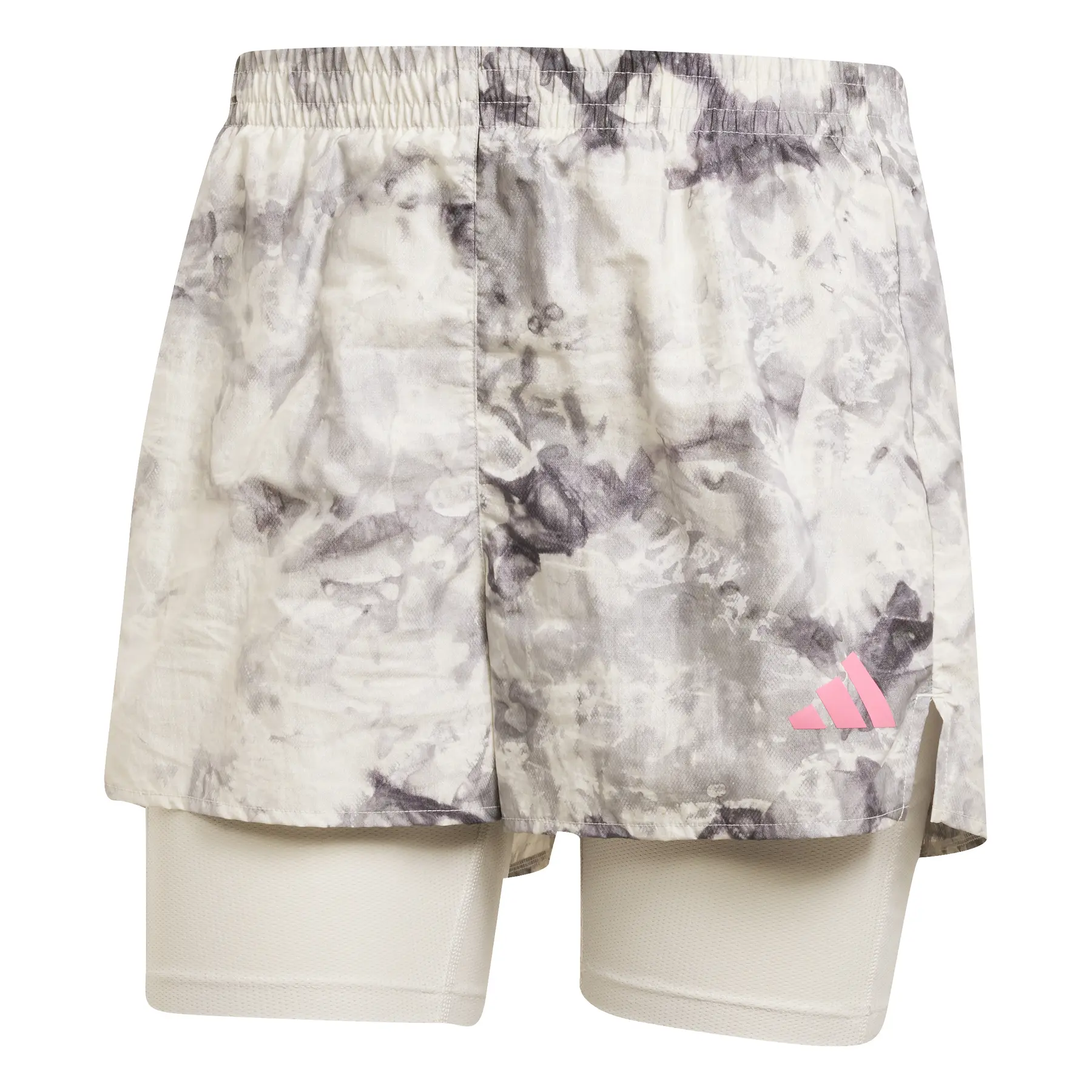 Shorts für Damen Own the Run Spray Dye - Gris - female - Size: L