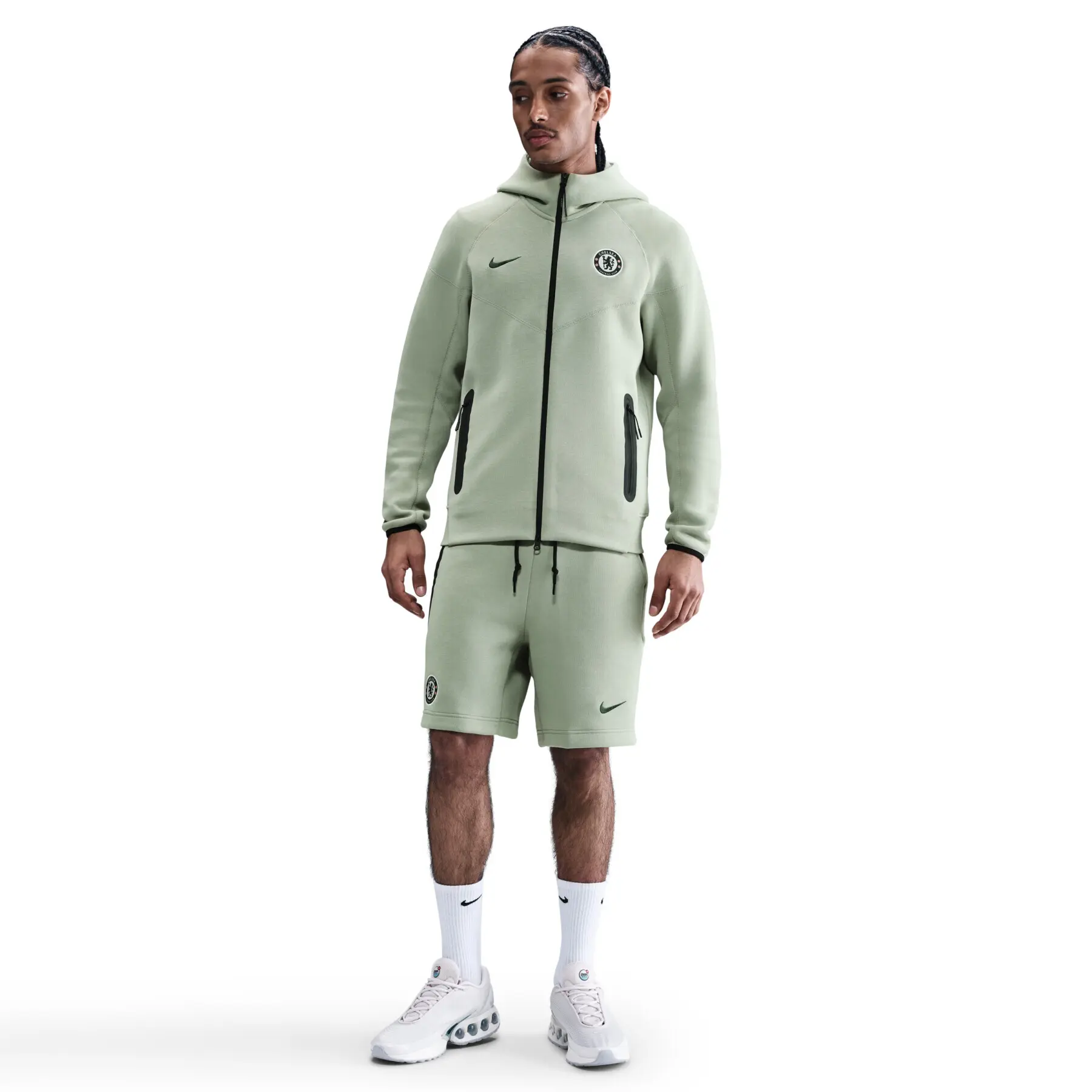 Chelsea Zip Training Top Tech Fleece 2025/26 - Vert - male - Size: 3XL