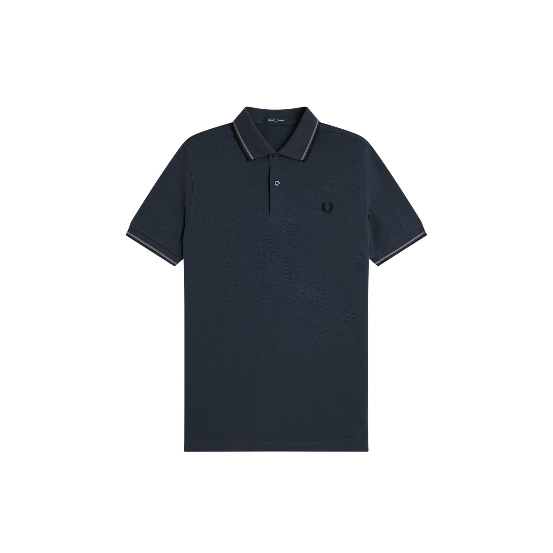 5063460137582 - Polo mit Doppelbande Fred Perry