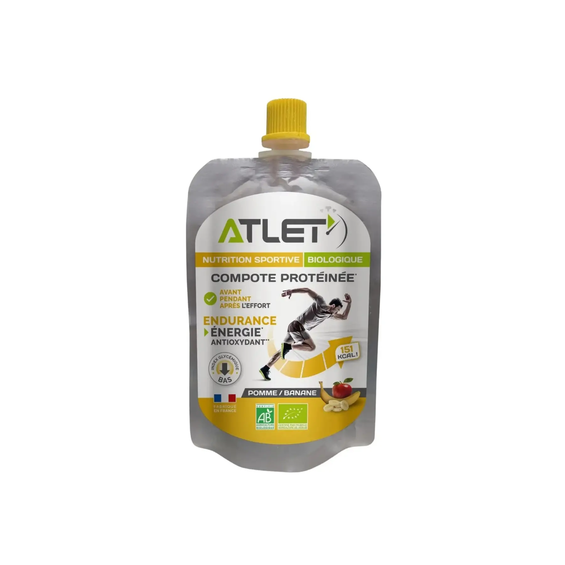 Bio Protein Apfel-Banane Kompott ATLET Nutrition