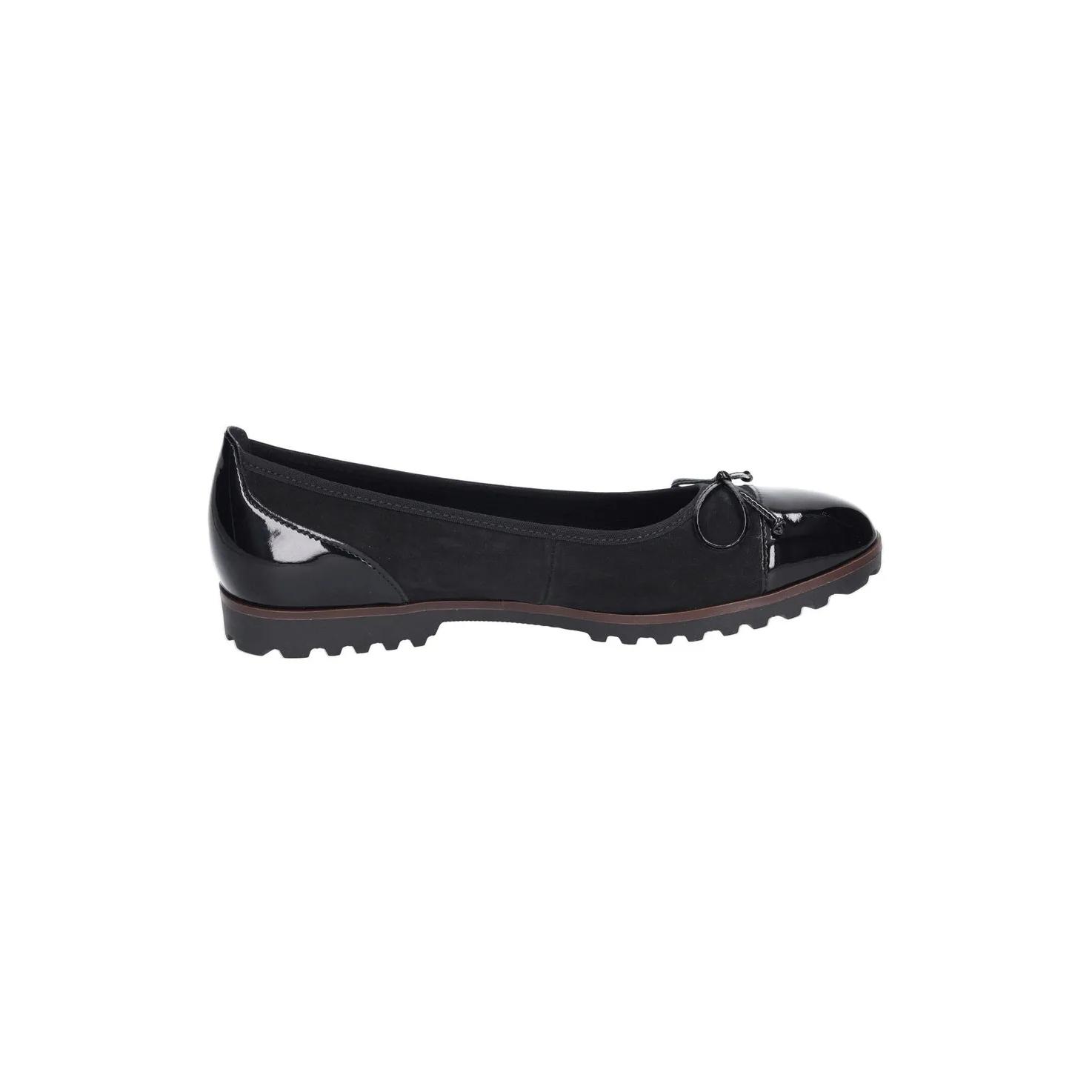 4066558962593 - Gabor® Ballerinas Nubukleder Schleife für Damen schwarz 3 1 2