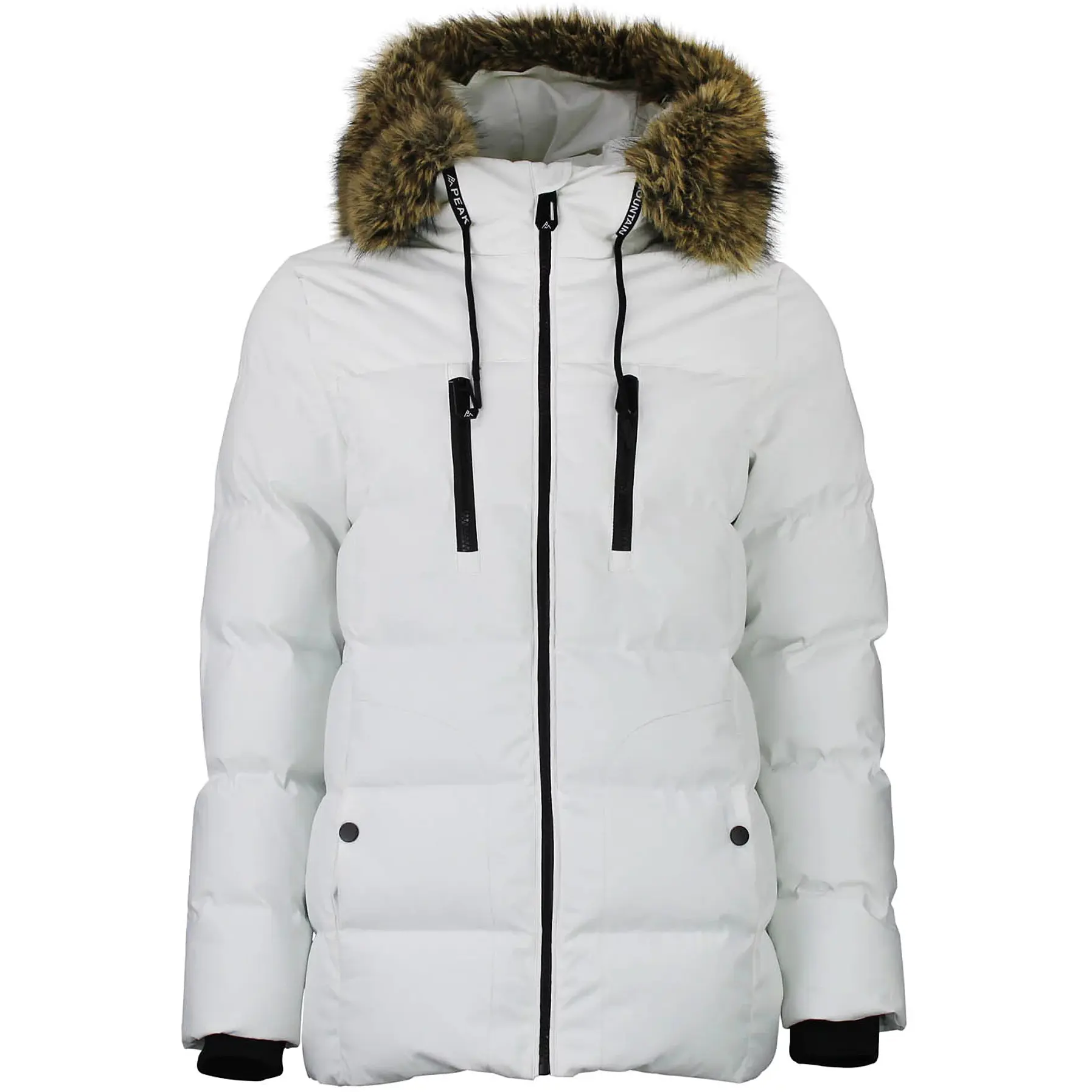 3430890083949 - Damen Steppjacke mit Fellkapuze Peak Mountain