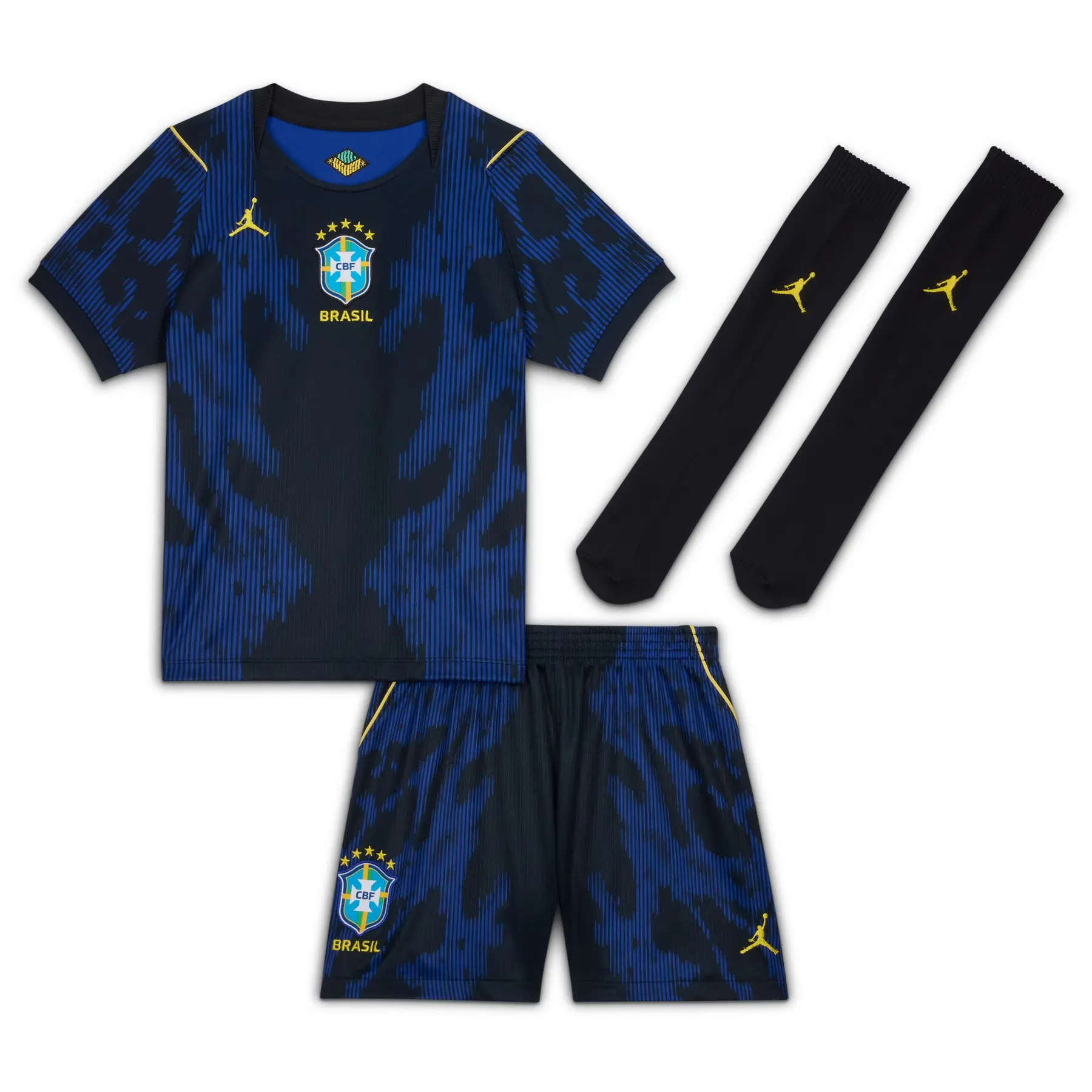 Mini-Kit Außen Kind Brasilien Coupe du Monde 2026 - Bleu - unisex - Size: 7/8 ans