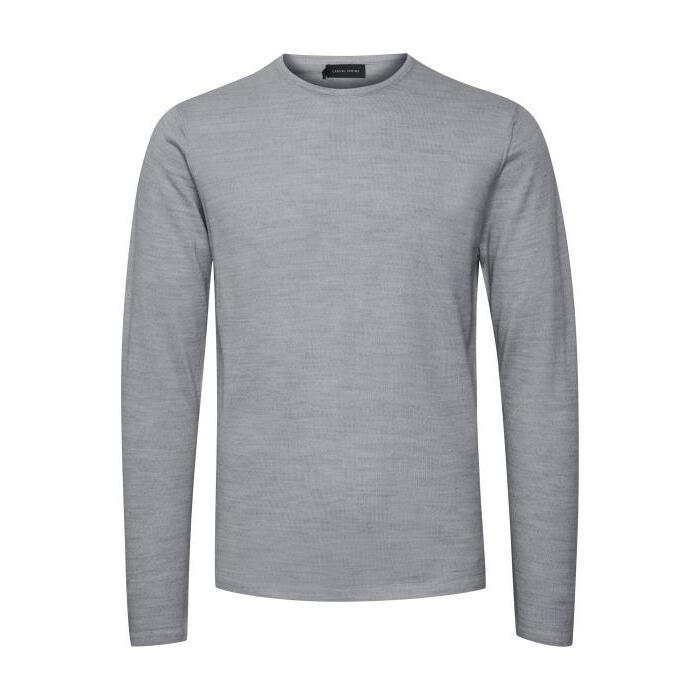 5714348356808 - Strickpullover mit Rundhalsausschnitt Casual Friday kent merino