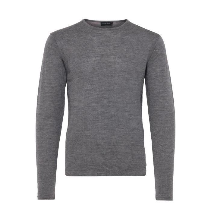 5713342144121 - Strickpullover mit Rundhalsausschnitt Casual Friday kent merino