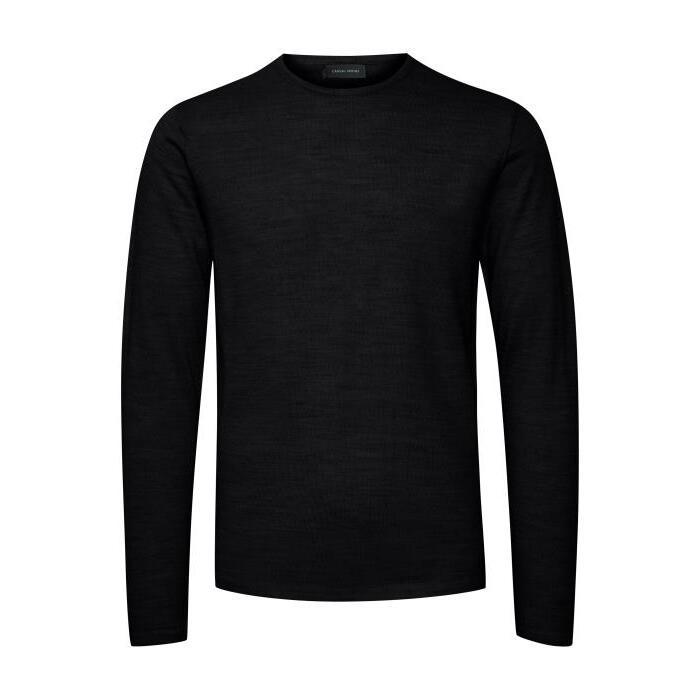 5714348886206 - Strickpullover mit Rundhalsausschnitt Casual Friday kent merino