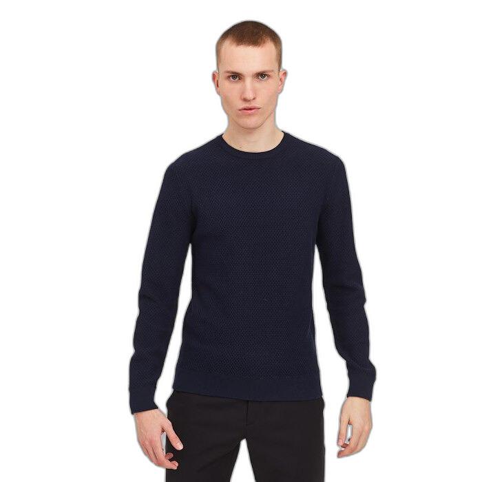 5715169006477 - Strukturierter Strickpullover mit Rundhalsausschnitt Casual Friday karlo