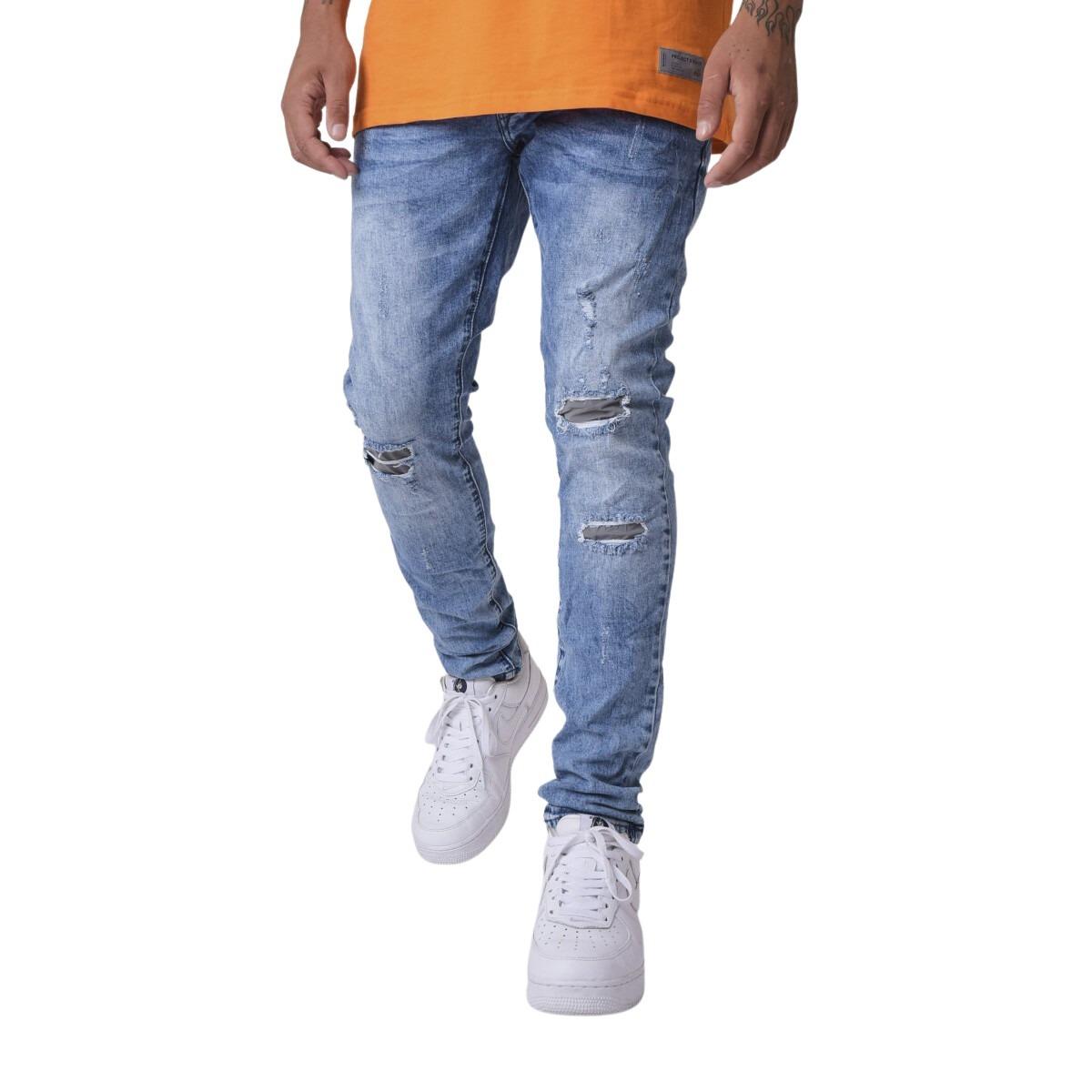 Jeans skinny strappati e foderati