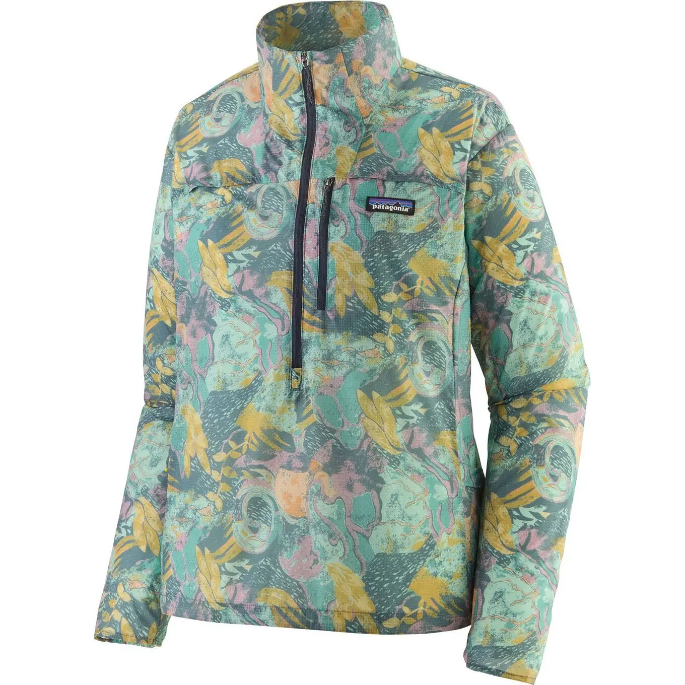 Windbreaker 1/2 Zip Damen Patagonia Houdini Stash