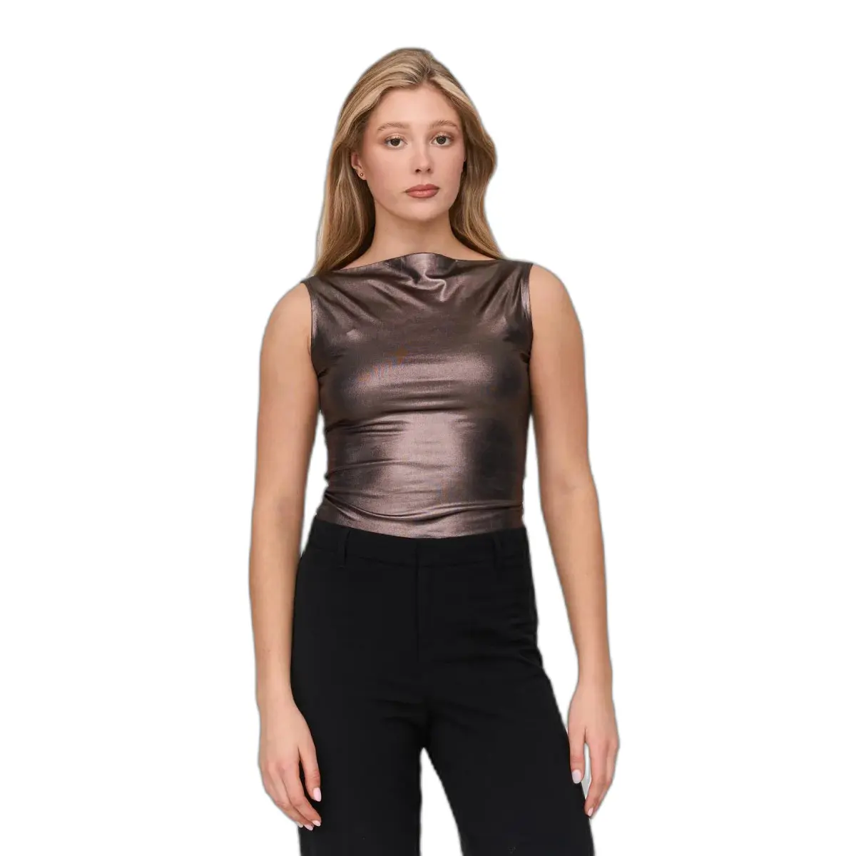 Womenâs Cowl Neck Tank Top 24 Colours