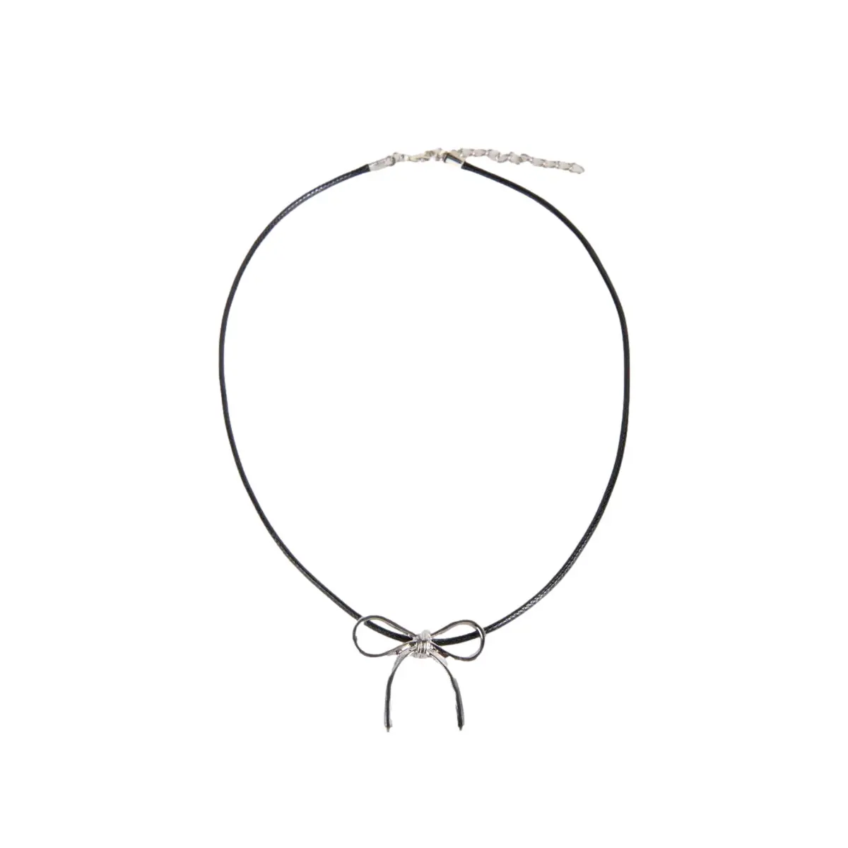 Metallic Knot Pendant Necklace Women 24 Colours