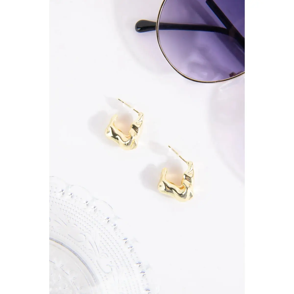 Abstract Shaped Earrings Women 24 Colours