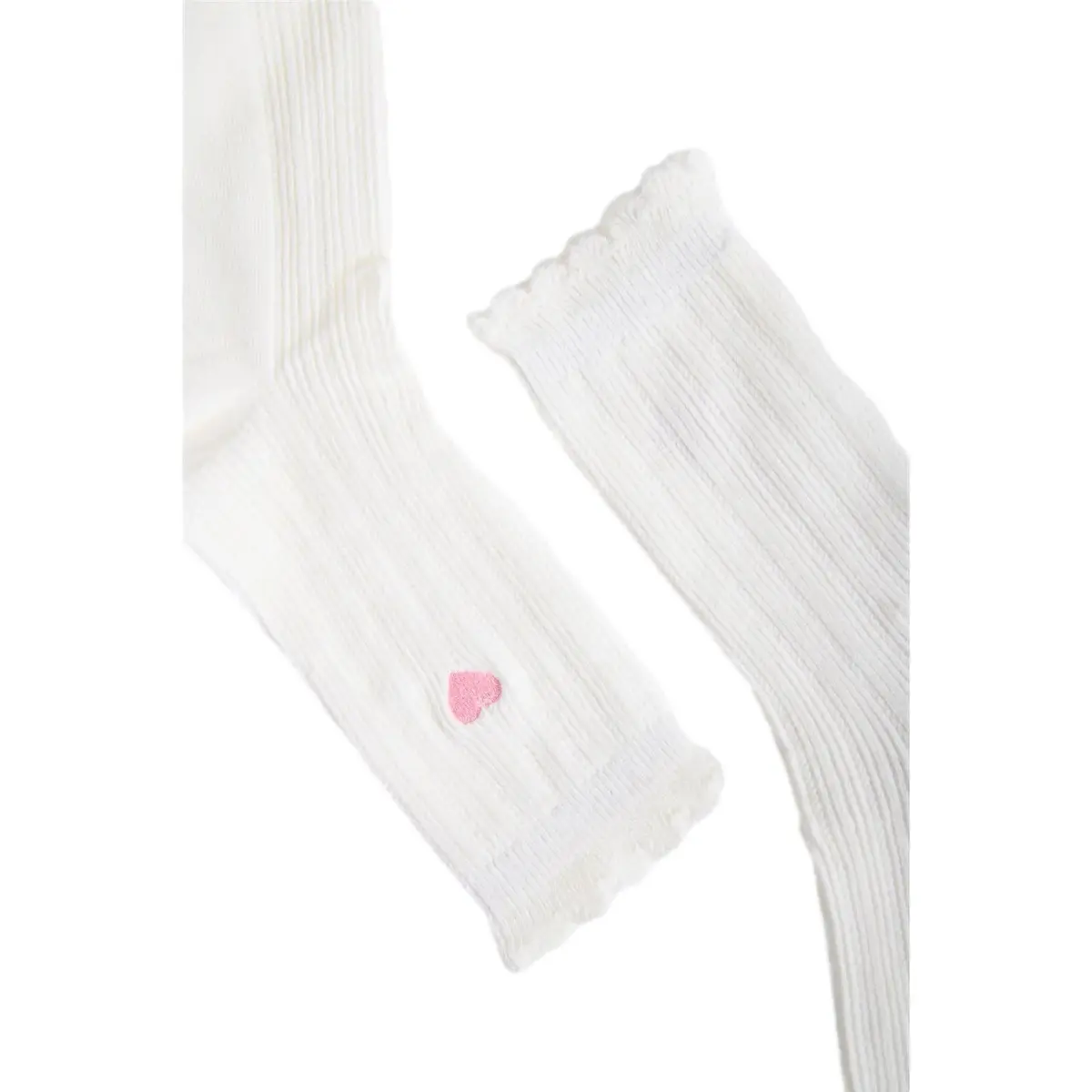 Women's Heart Embroidery Socks 24 Colours