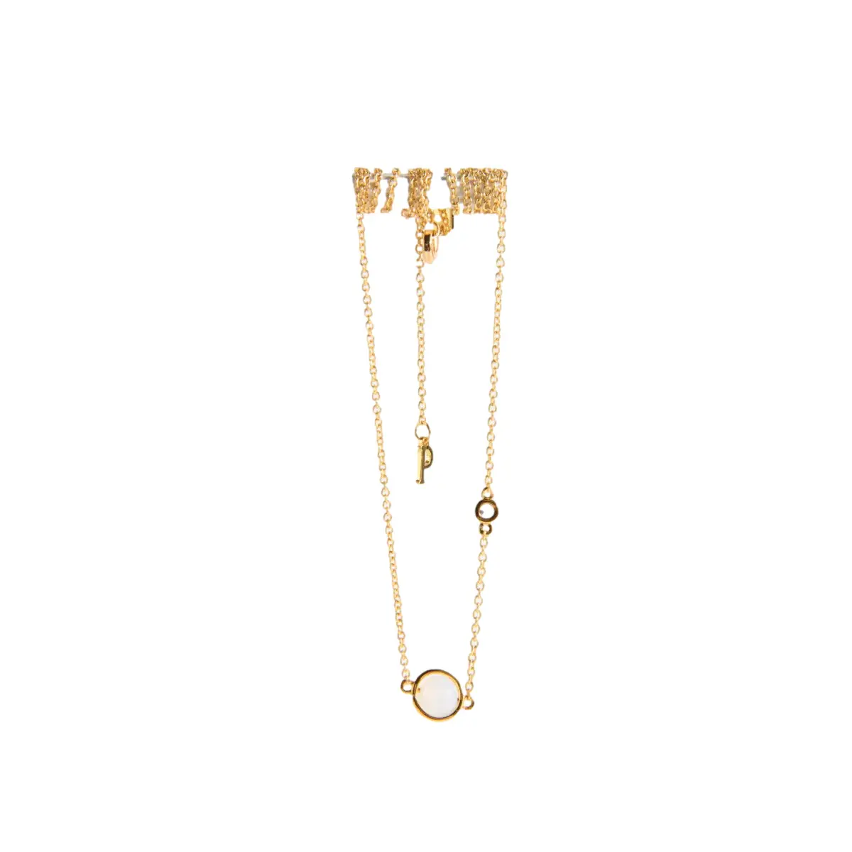 Women's Pendant Necklace with Rings 24 Colours