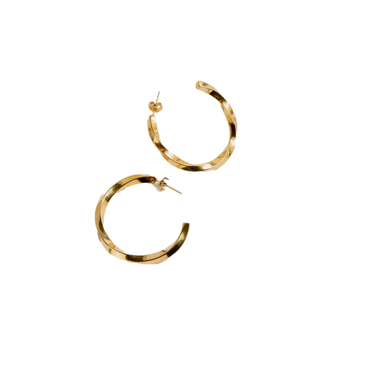Twisted Hoop Earrings Women 24 Colours