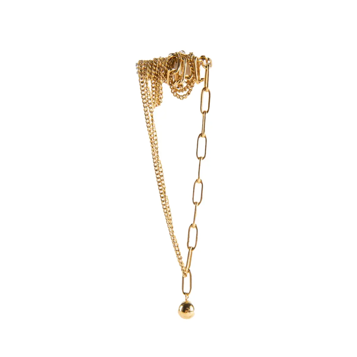Women's Elongated Link Chain Necklace 24 Colours