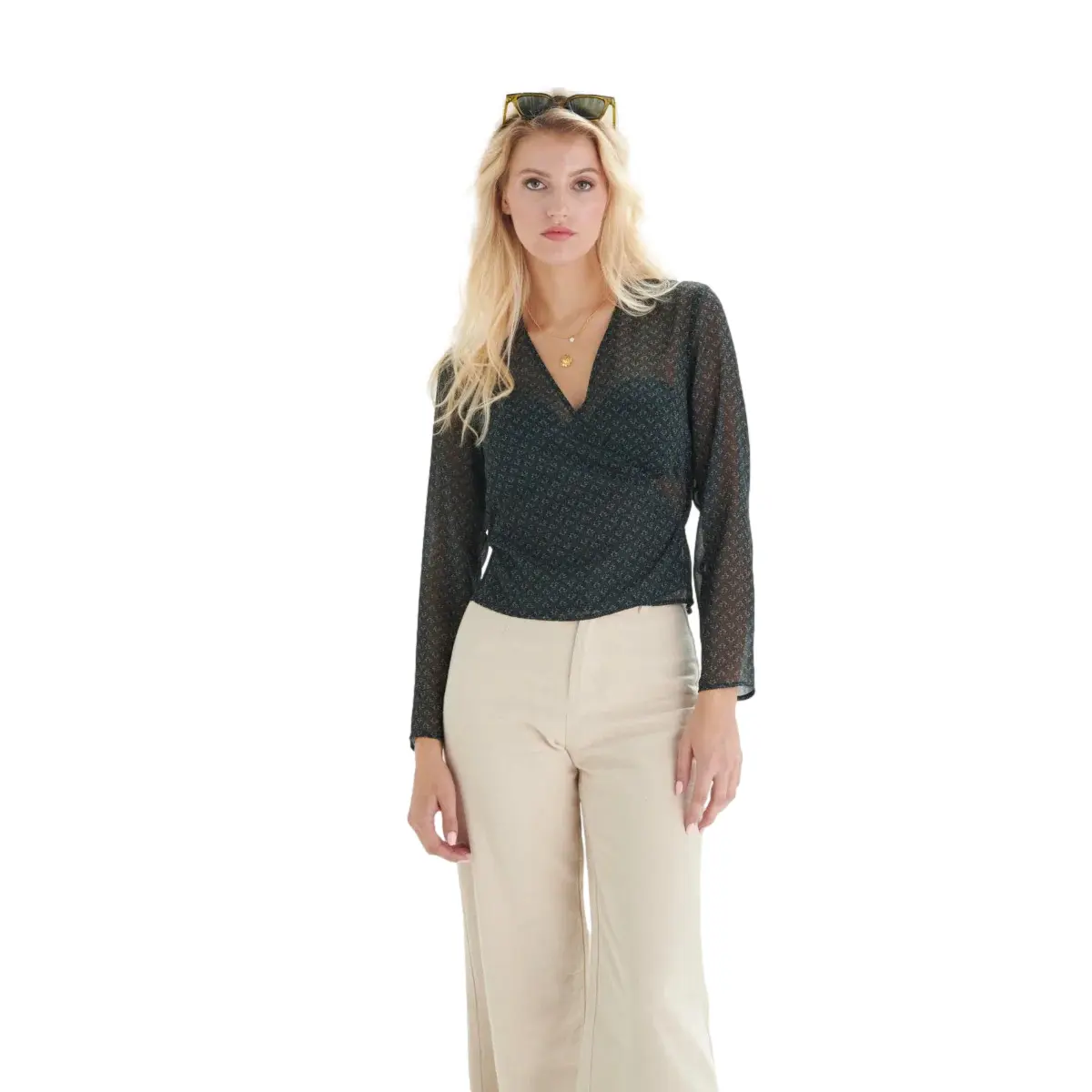 Women's wrap blouse 24 Colours