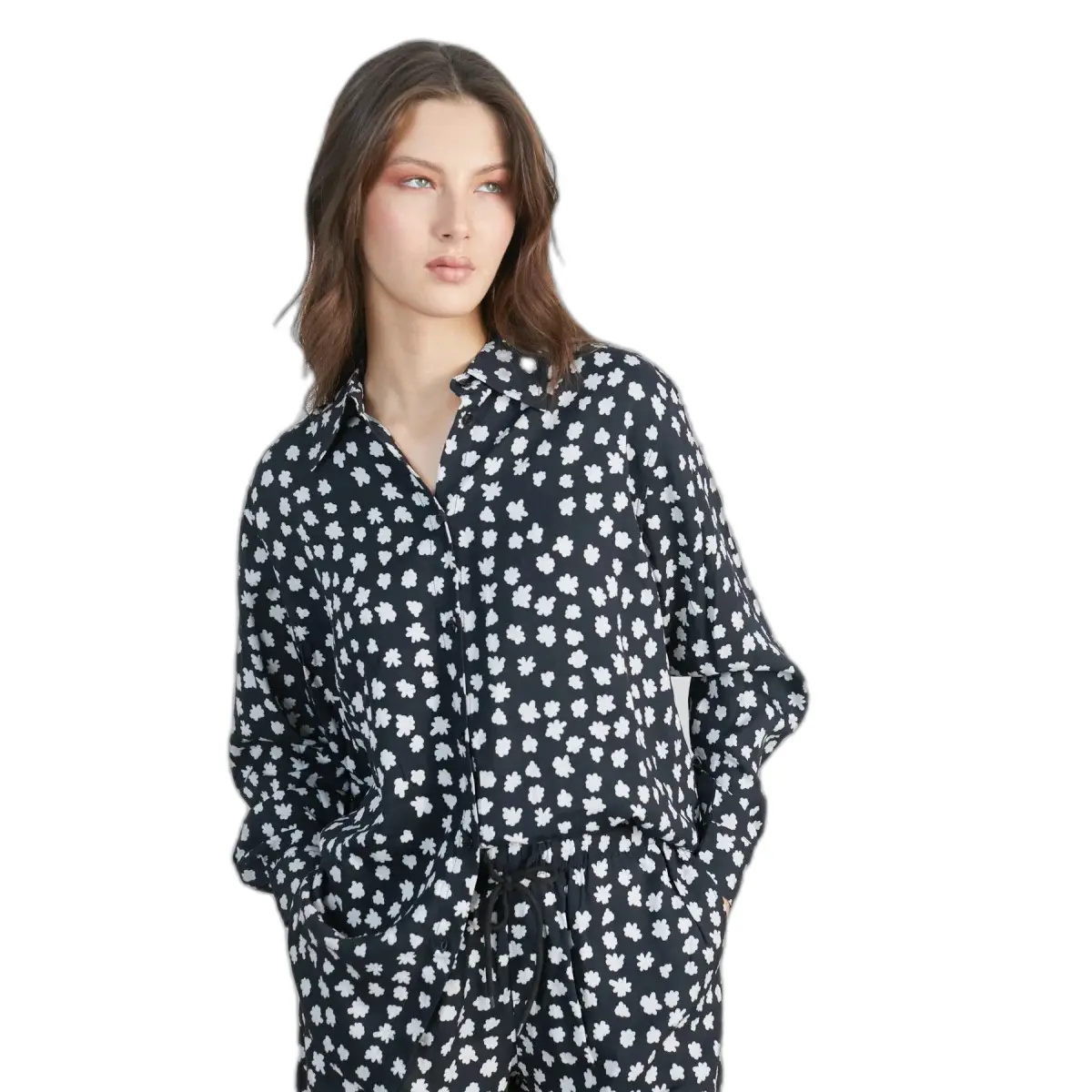 Image of Damen Druckbluse 24 Colours