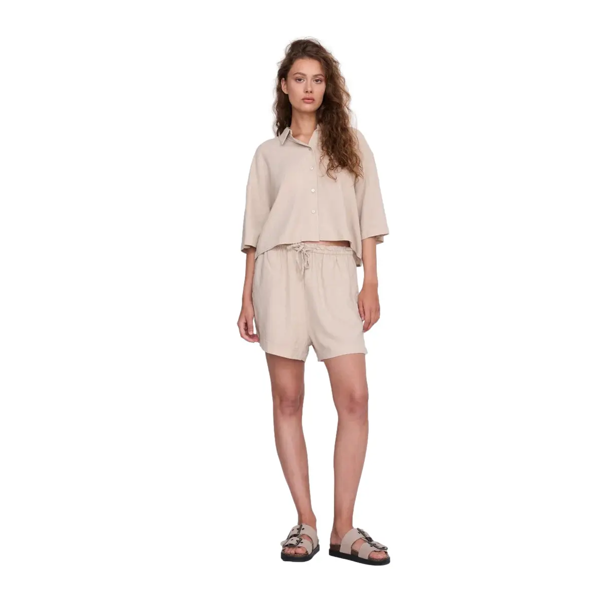 Viscose and Linen Blouse Women 24 Colours