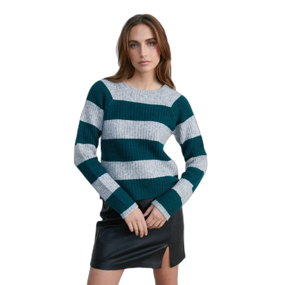 Gestreifter Pullover, Damen 24 Colours