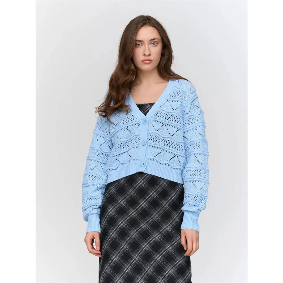 Women's openwork patterned cardigan 24 Colours