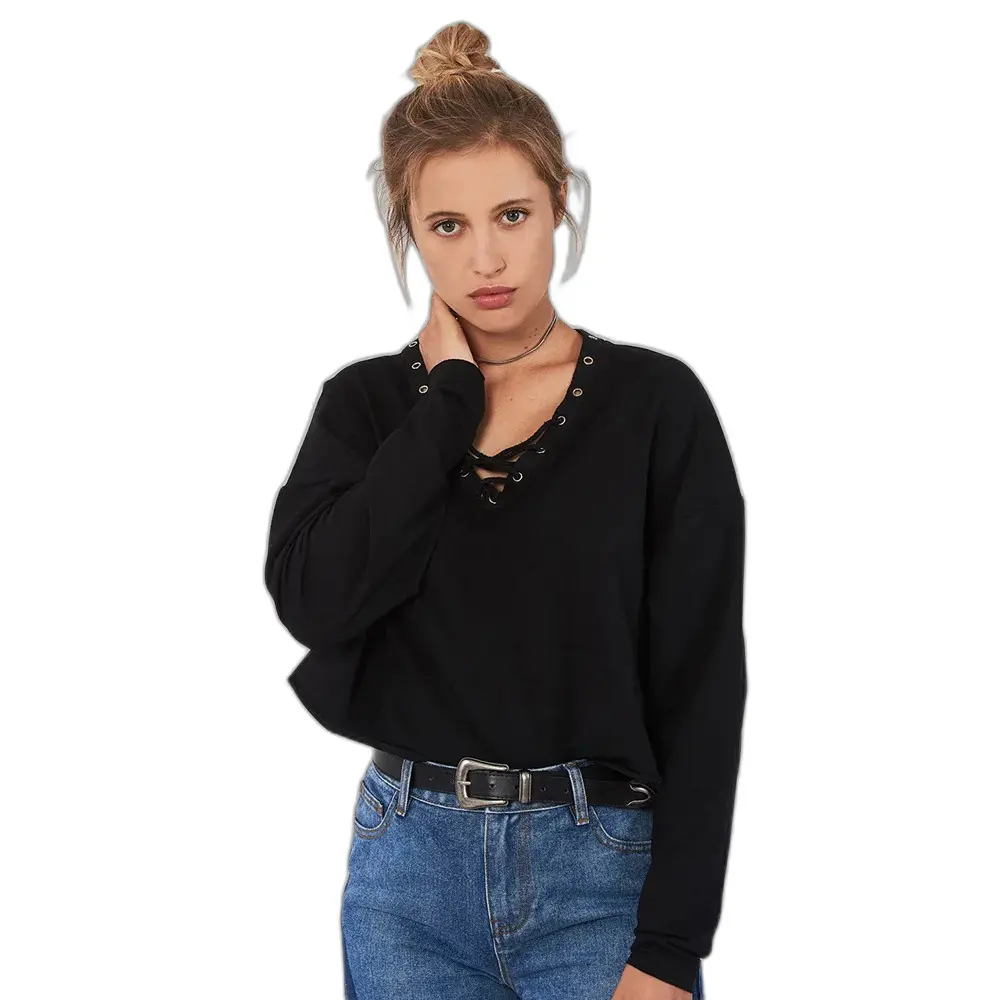 Image of Pull col V lace femme 24 Colours