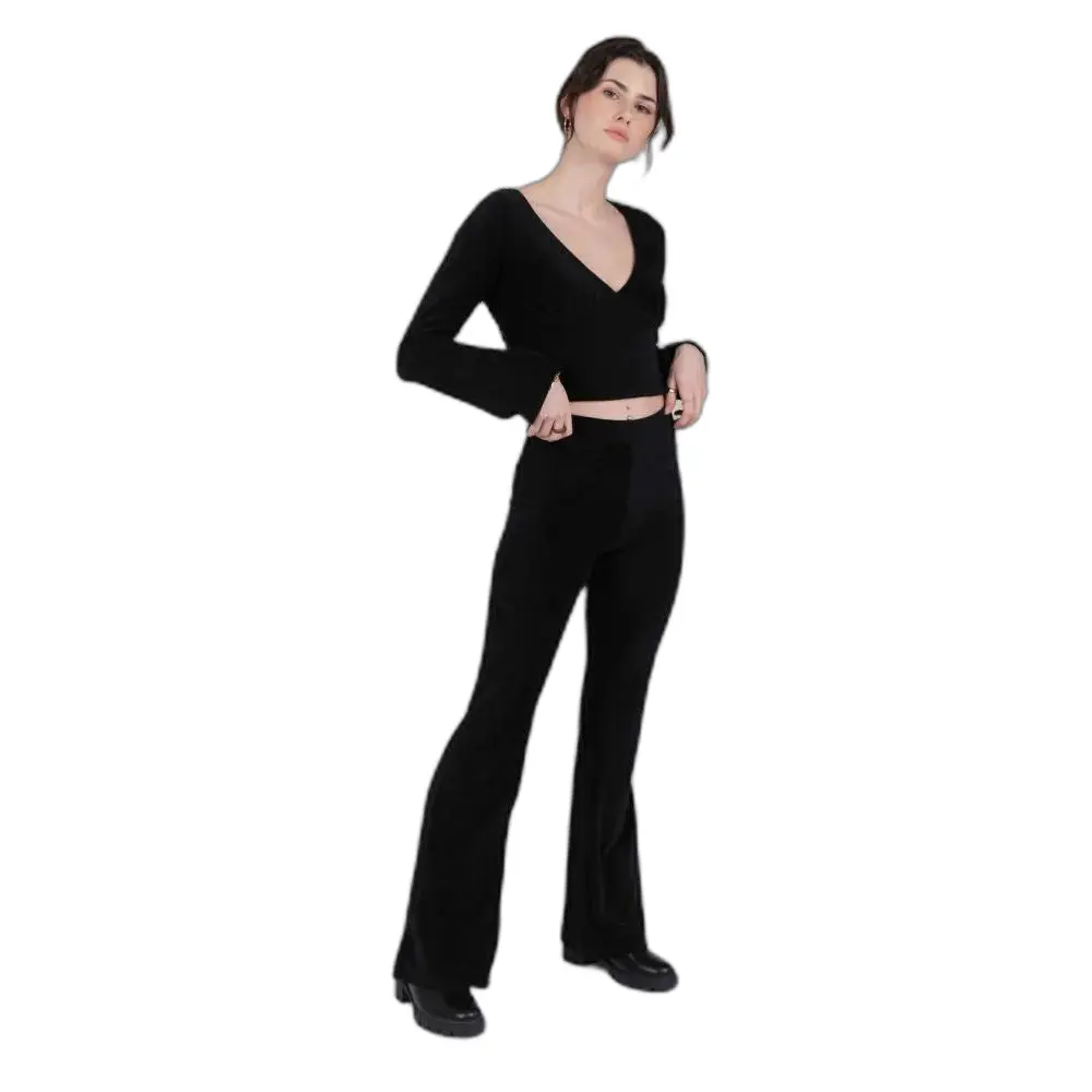 Image of Ausgestellte Hose aus Samt, Damen 24 Colours