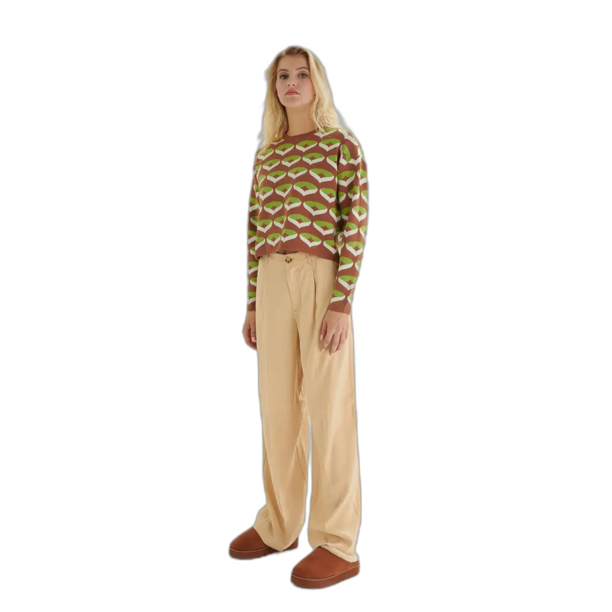 Fluid Cut Plain Pattern Trousers Women 24 Colours