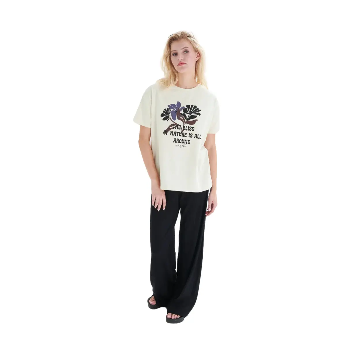 Wide Leg Knit Trousers Women 24 Colours