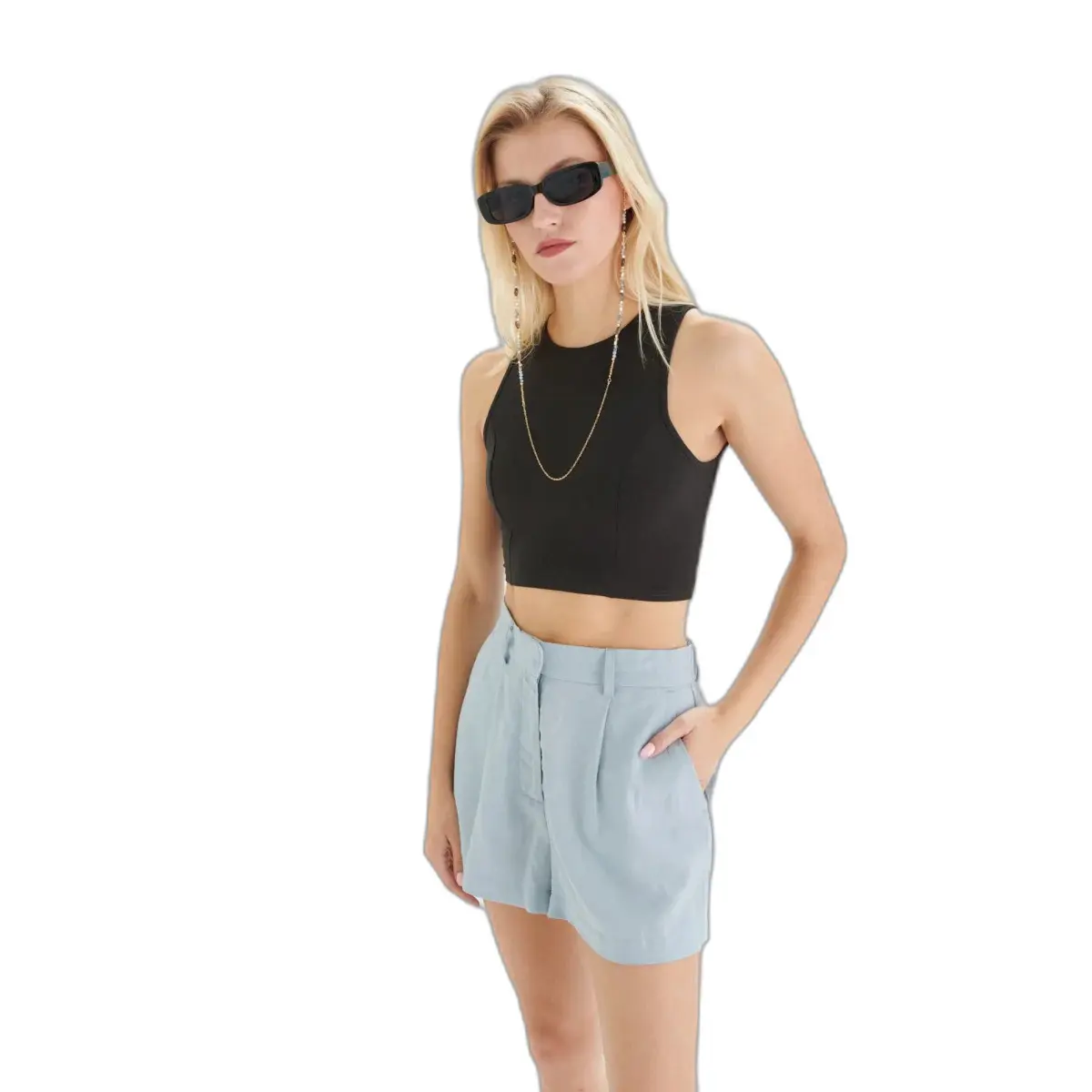 Shorts mit hohem Bund für Damen 24 Colours