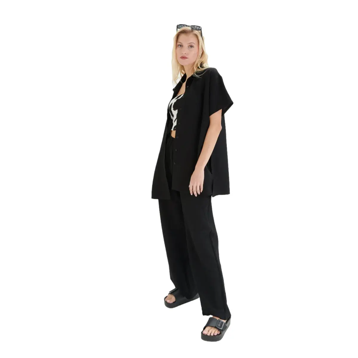 Wide Leg Fluid Fit Trousers Women 24 Colours