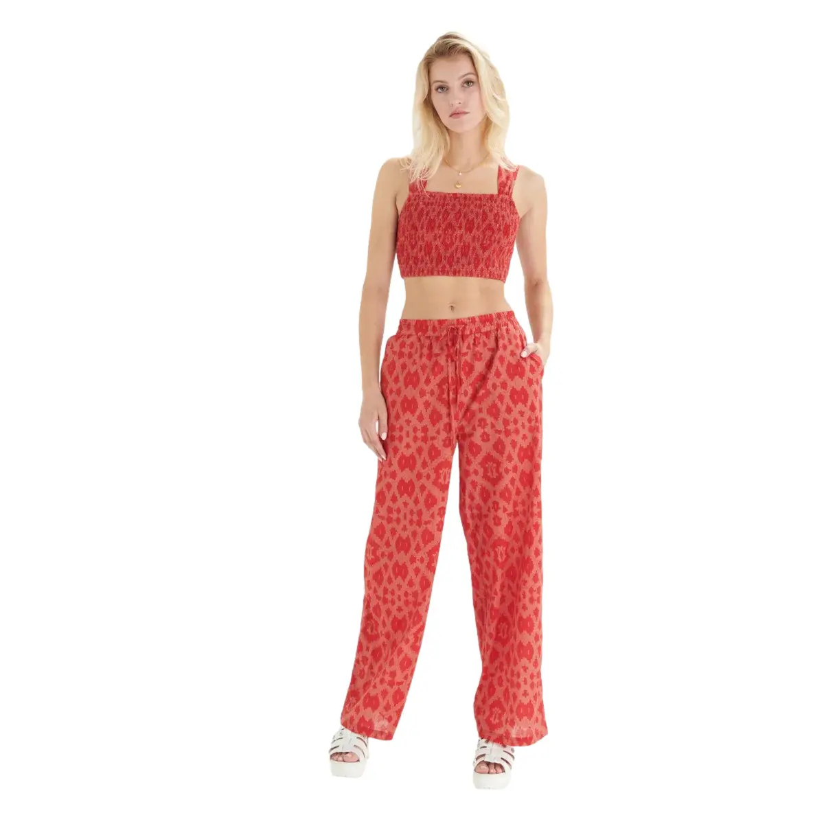 Women's Geometric Print Trousers 24 Colours