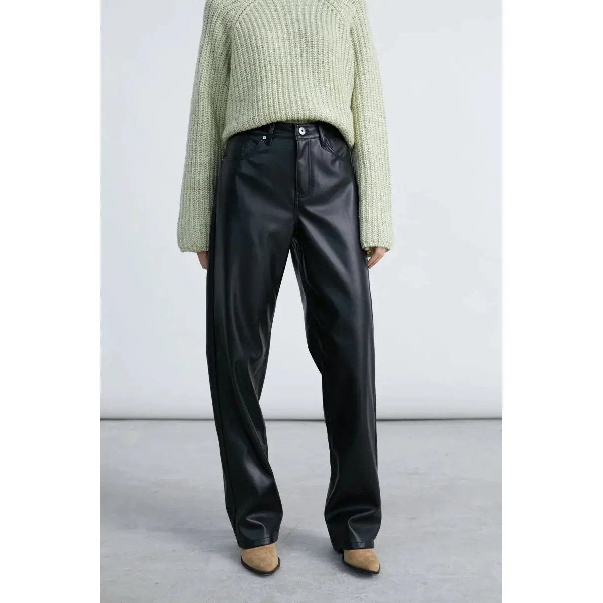 Womenâs Faux Leather Trousers 24 Colours