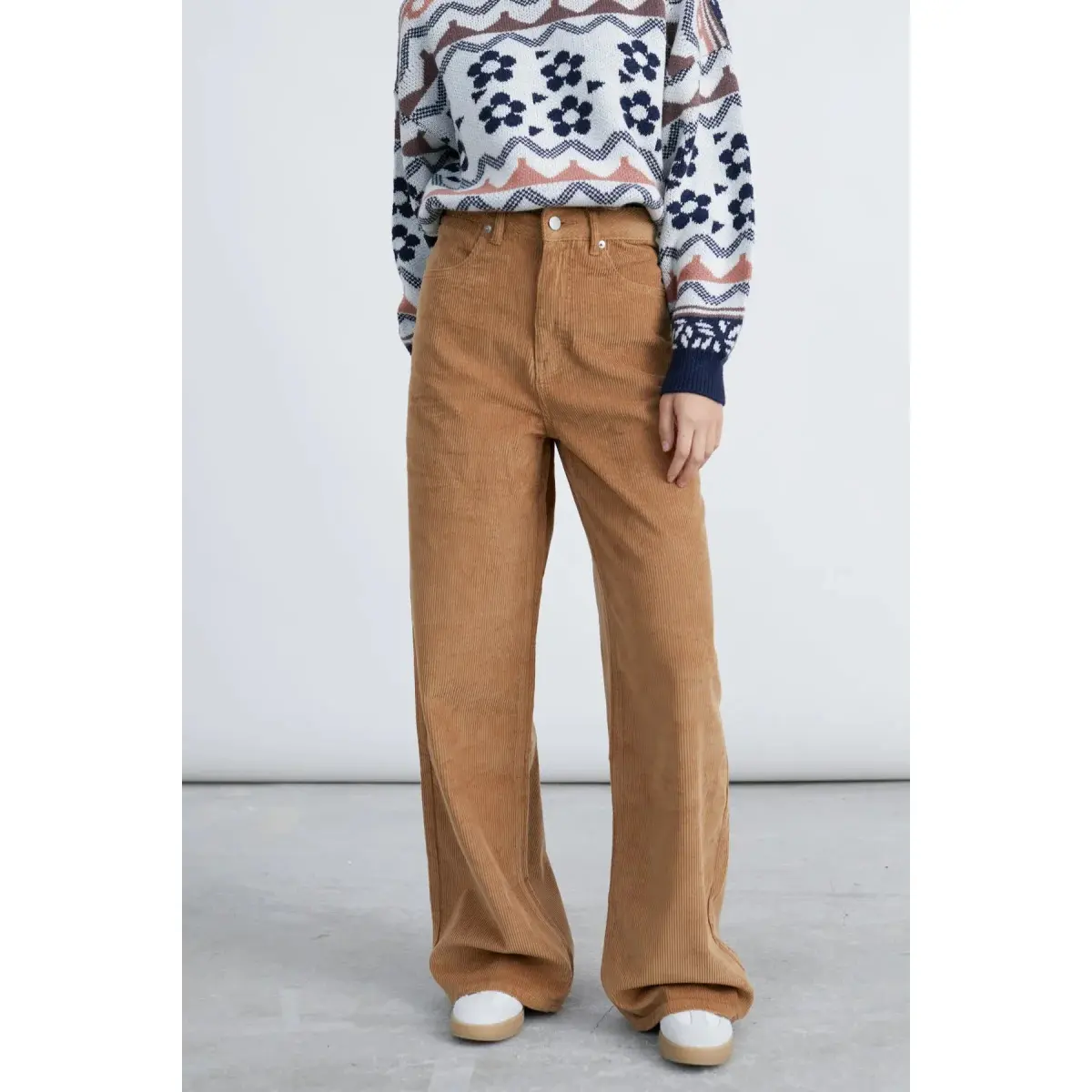 Womenâs Light Patterned Fitted Trousers 24 Colours