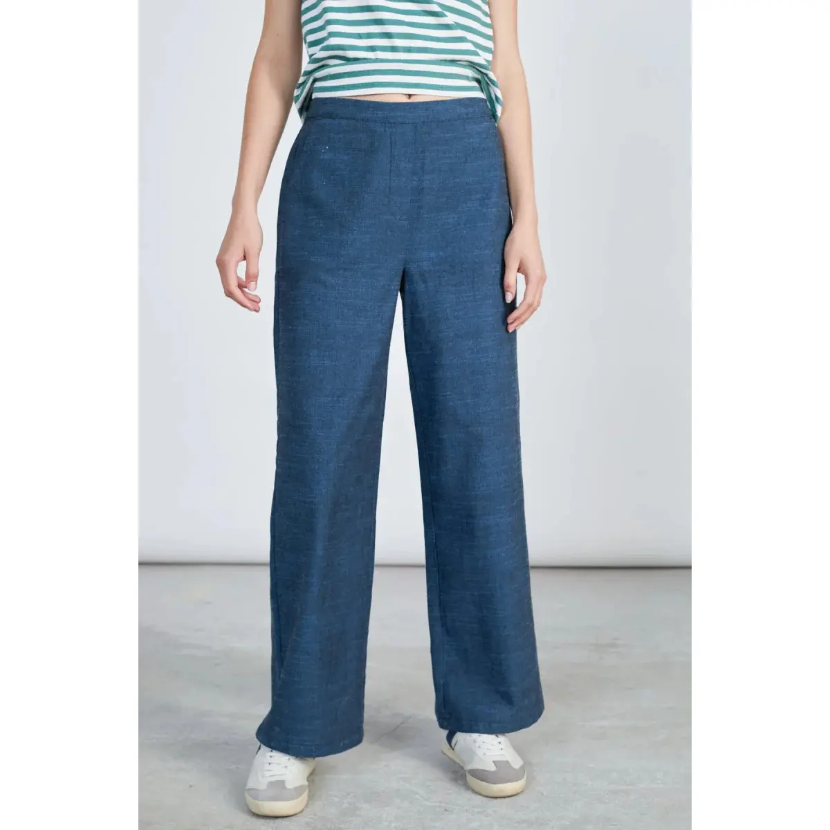 Women's Denim Effect Trousers 24 Colours