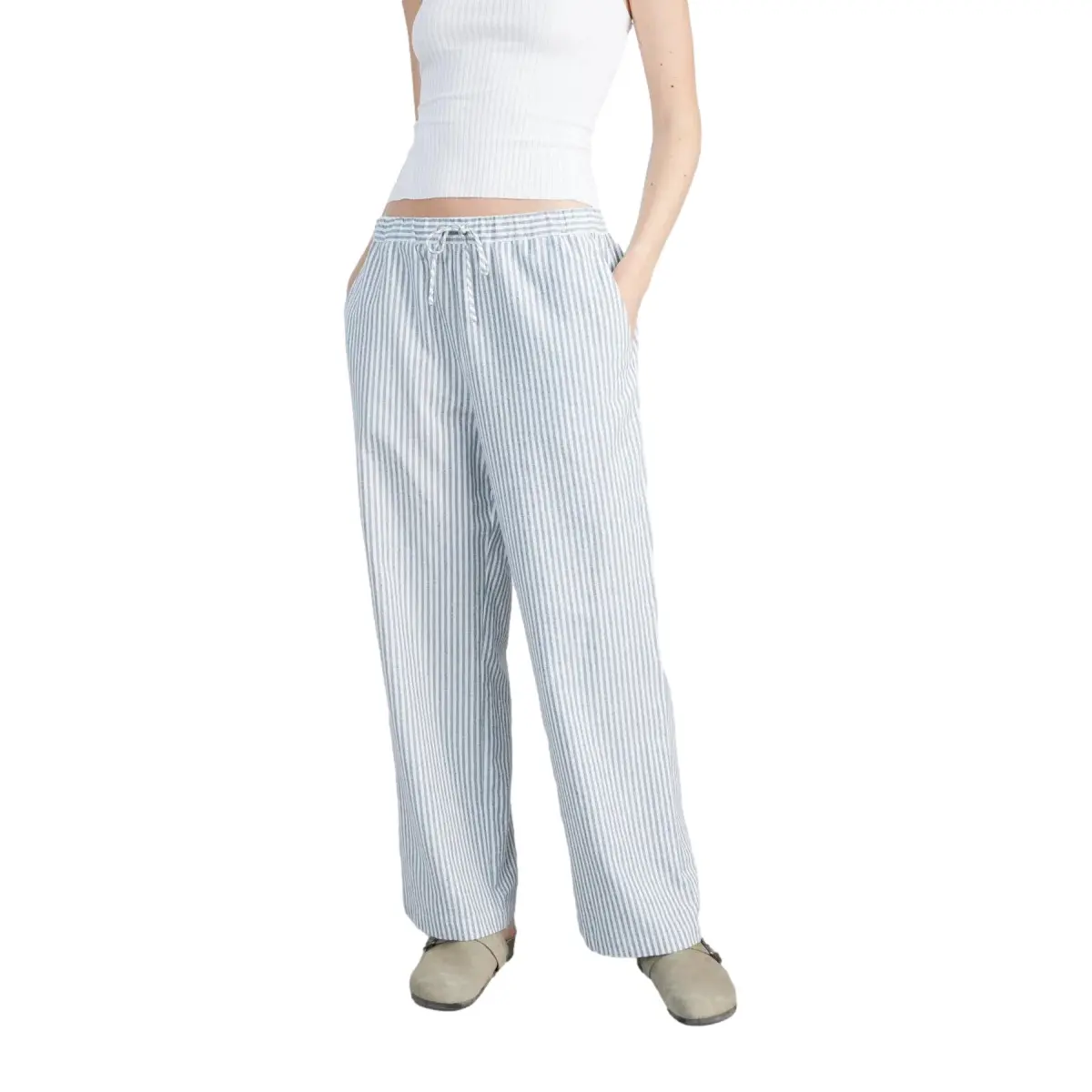 Women's Striped Casual Trousers 24 Colours